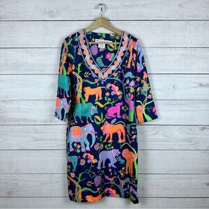 Gretchen Scott Designs Multicolor Animal Print Dress